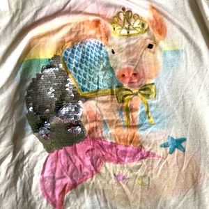 Justice pig mermaid tank NWT